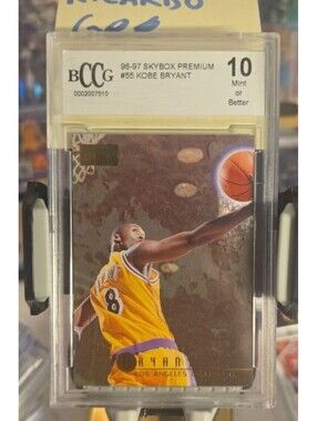 GEM MINT 1996-97 Skybox Premium - Kobe Bryant #55 (RC) Bccg 10